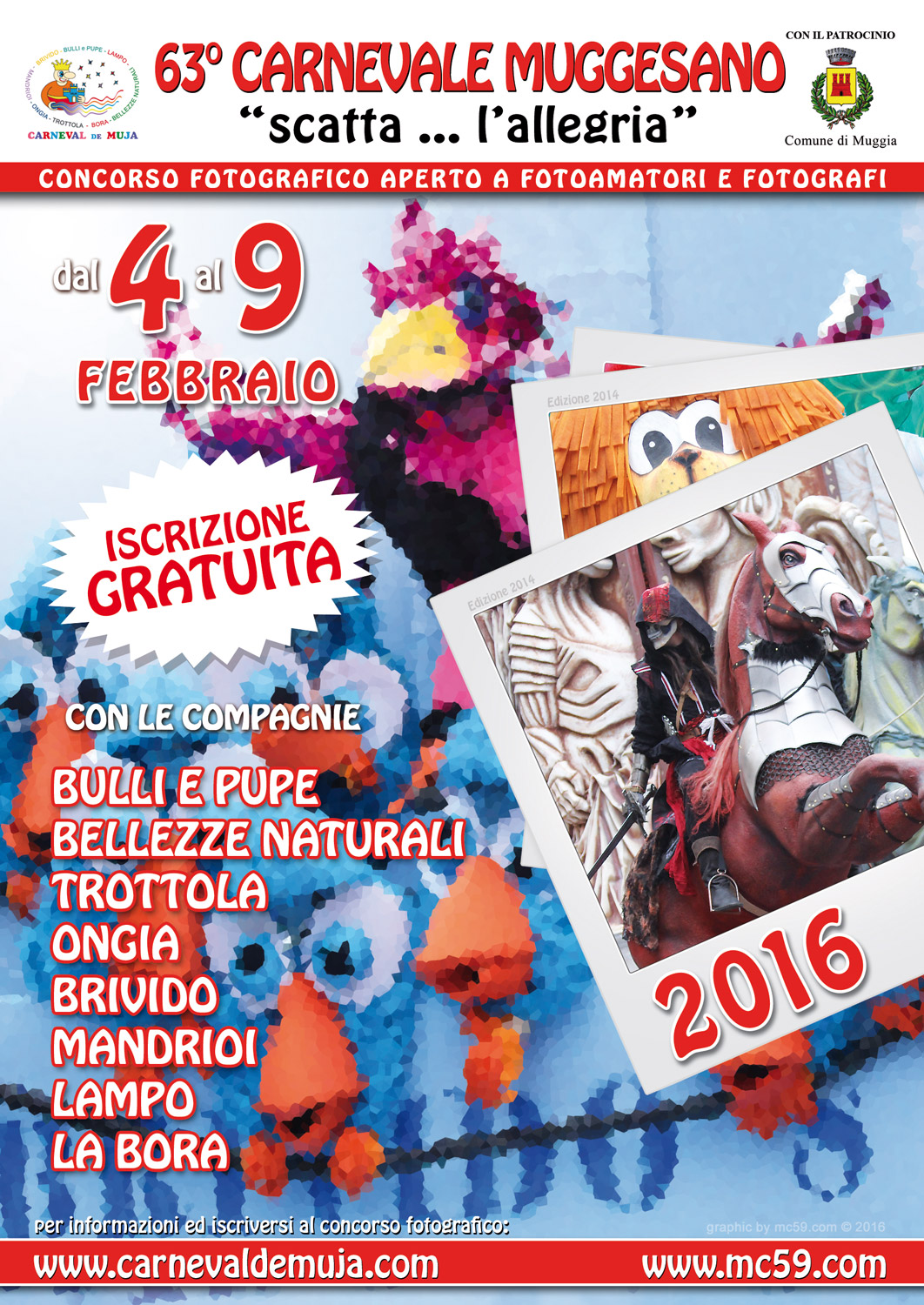 Concorso Fotografico “Carnevale di Muggia, scatta . . .  l