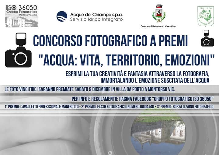 Concorso fotografico: “Acqua: Vita, Territorio, Emozioni“