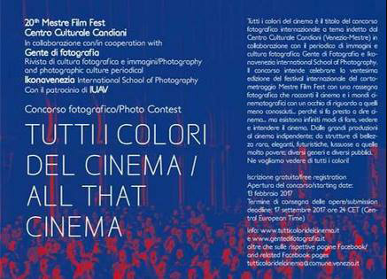 Concorso fotografico “Tutti i colori del cinema“