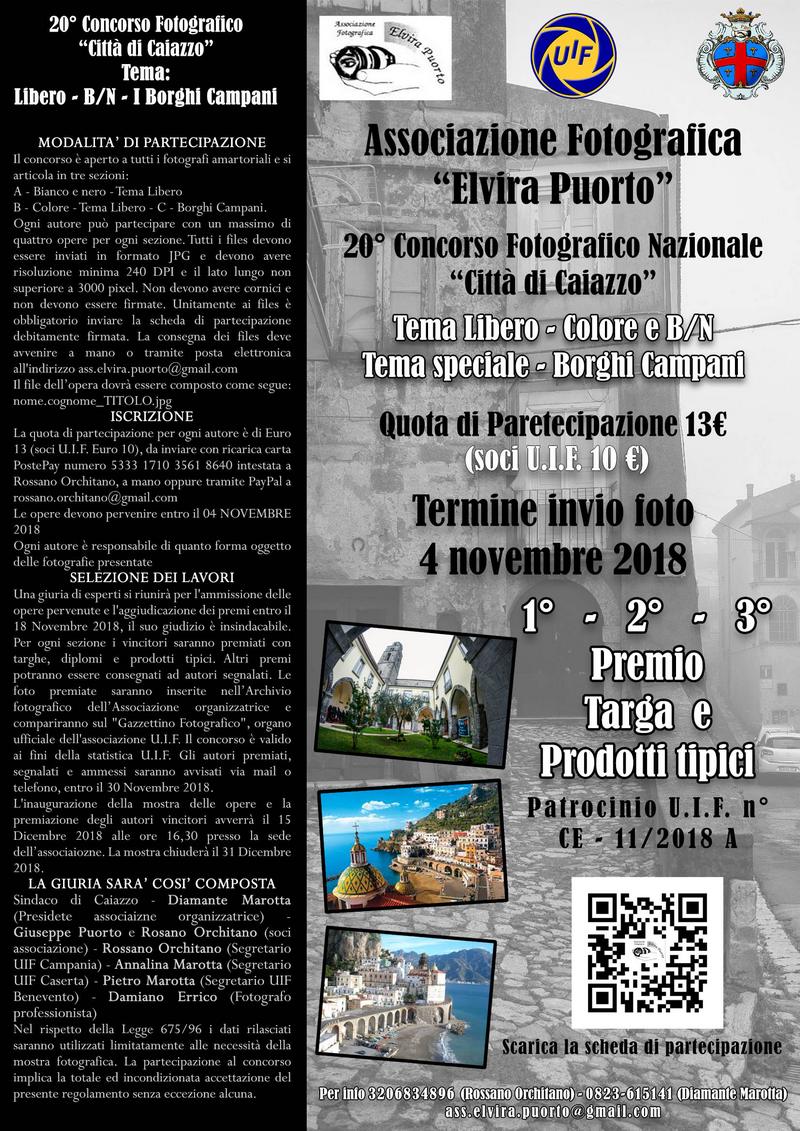 20° concorso fotografico nazionale “Città di Caiazzo“