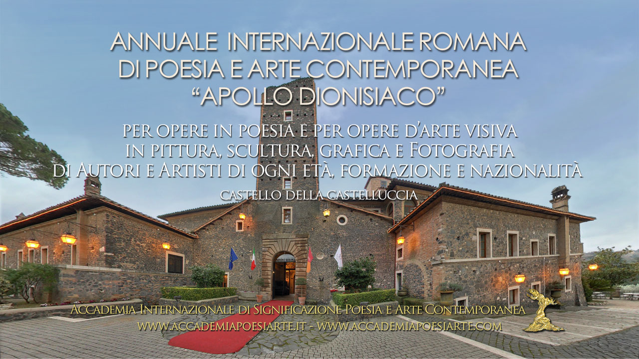 Annuale Internazionale d‘ Arte Contemporanea Apollo dionisiaco Roma 2020 Annuale Internazionale d‘ Arte Contemporanea Apollo dionisiaco Roma 2020