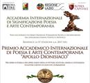 Premio Internazionale d‘Arte Contemporanea “Apollo dionisiaco” Roma 2017 - Concorsi