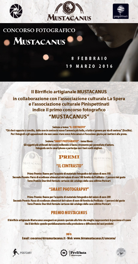 Concorso fotografico Mustacanus