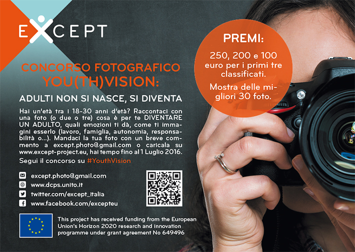 You(th) Vision.  Adulti non si nasce, si diventa. - Concorsi