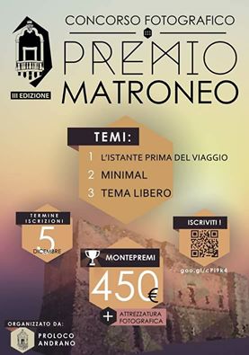 III EDIZIONE CONCORSO FOTOGRAFICO “PREMIO MATRONEO“