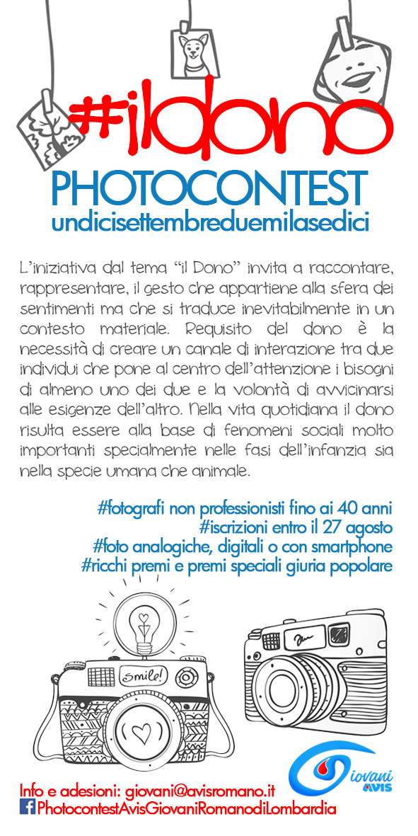 Concorso fotografico “#ildono“