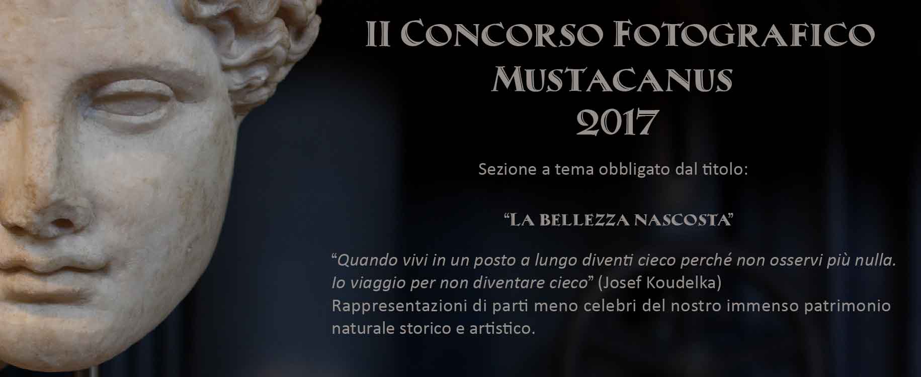 Concorso Fotografico “Mustacanus” - 2° Edizione - Concorsi