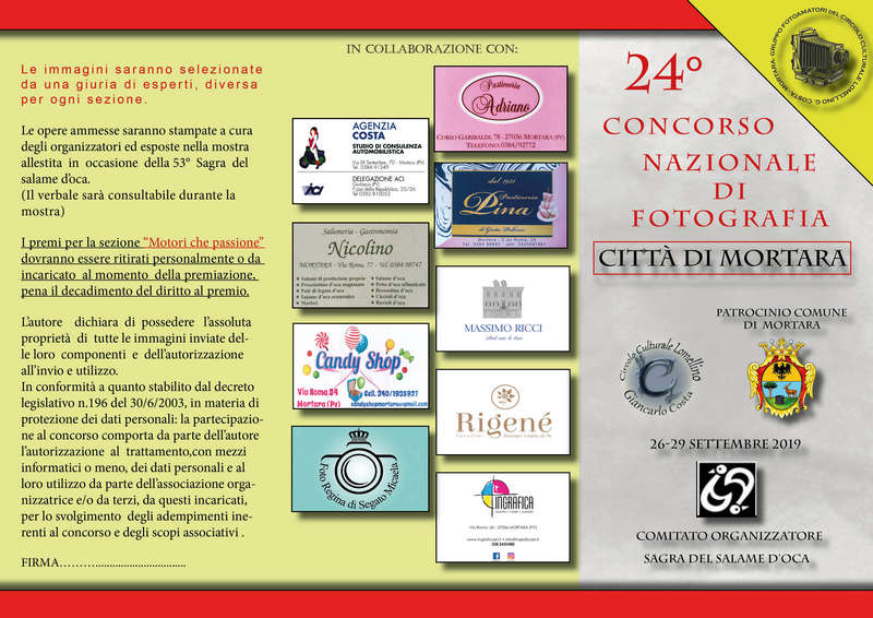 24° Concorso nazionale di fotografia città di Mortara 24° Concorso nazionale di fotografia città di Mortara