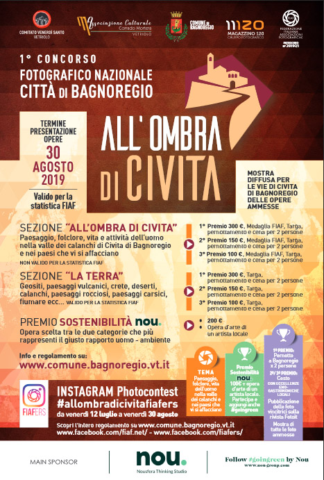 I° Concorso Fotografico Nazionale CITTA’ DI BAGNOREGIO ALL’OMBRA DI CIVITA I° Concorso Fotografico Nazionale CITTA’ DI BAGNOREGIO ALL’OMBRA DI CIVITA