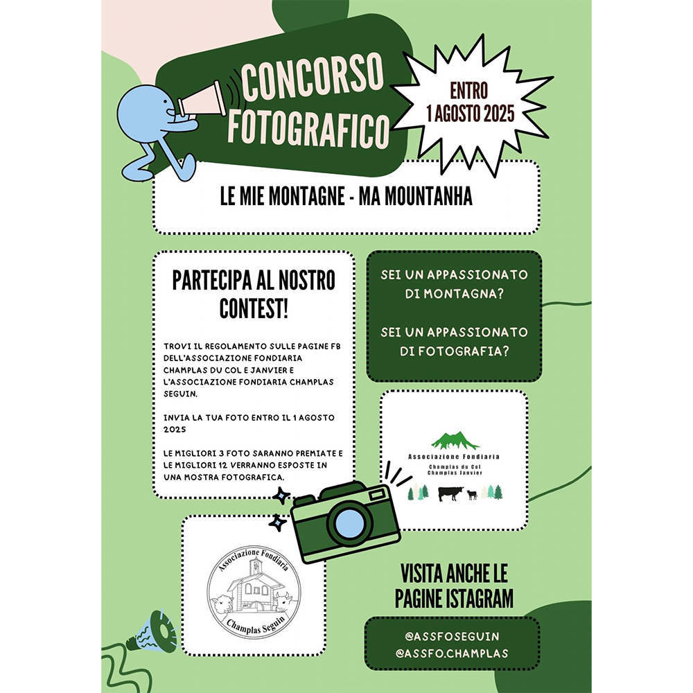Contest fotografico “I tre Champlas e il territorio” Contest fotografico “I tre Champlas e il territorio”
