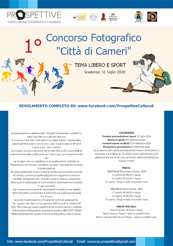1° Concorso Fotografico Città di Cameri 1° Concorso Fotografico Città di Cameri