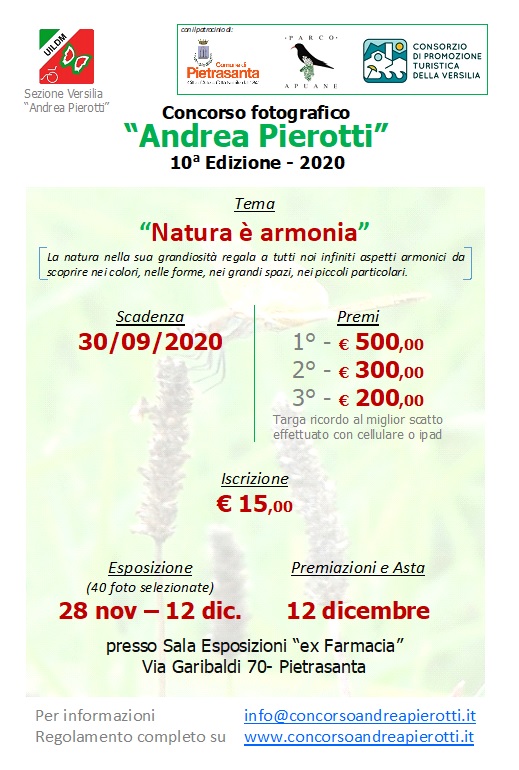 CONCORSO FOTOGRAFICO “ANDREA PIEROTTI“ CONCORSO FOTOGRAFICO “ANDREA PIEROTTI“