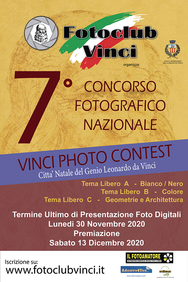 7° Concorso Fotografico Nazionale Vinci Photo Contest 7° Concorso Fotografico Nazionale Vinci Photo Contest