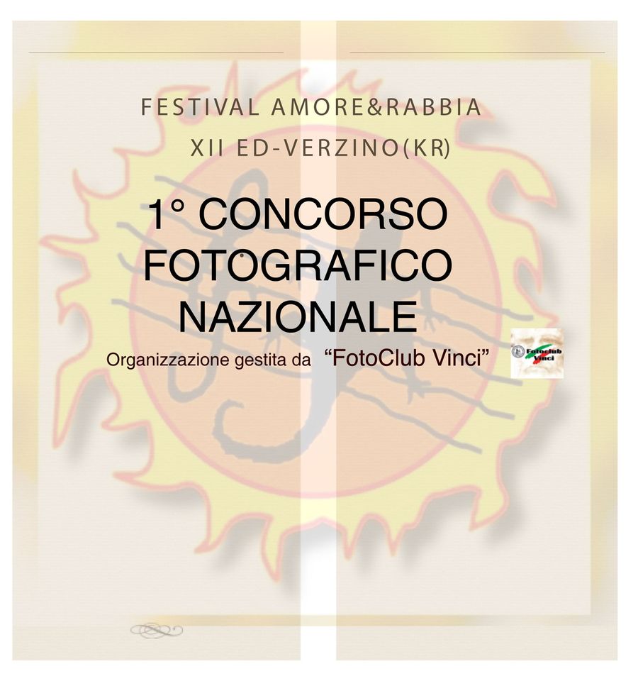 1° Concorso Fotografico Nazionale Amore&Rabbia