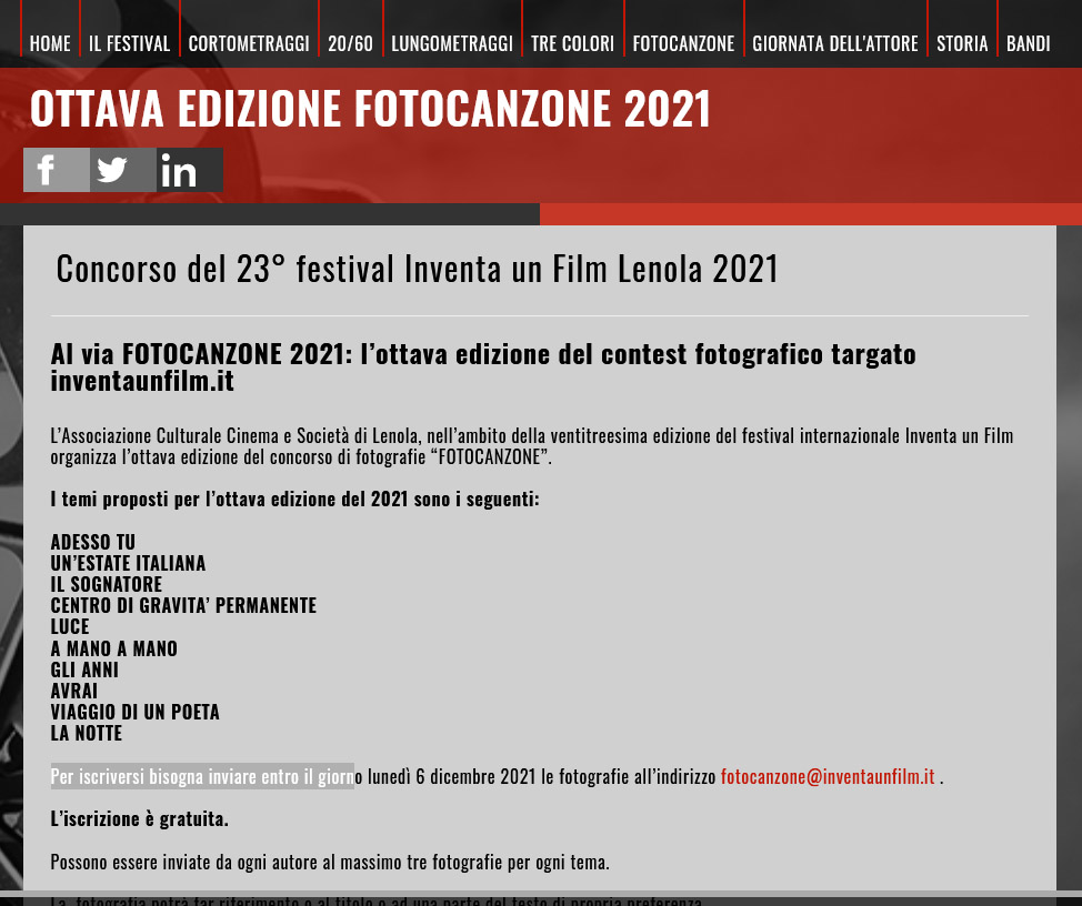 8° Fotocanzone 2021