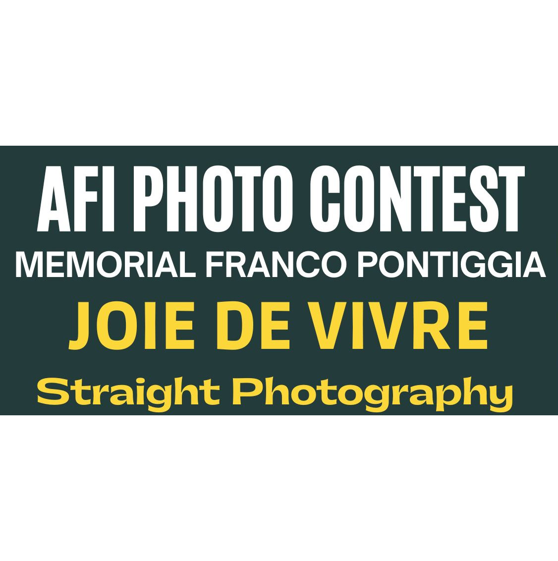 PREMIO FOTOGRAFICO “MEMORIAL FRANCO PONTIGGIA“ PREMIO FOTOGRAFICO “MEMORIAL FRANCO PONTIGGIA“