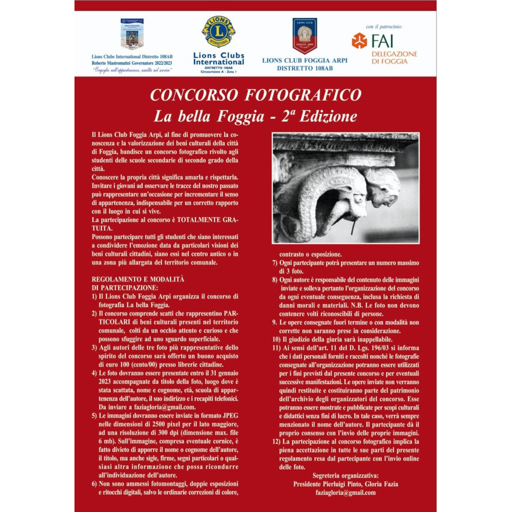 Concorso fotografico “La bella Foggia“