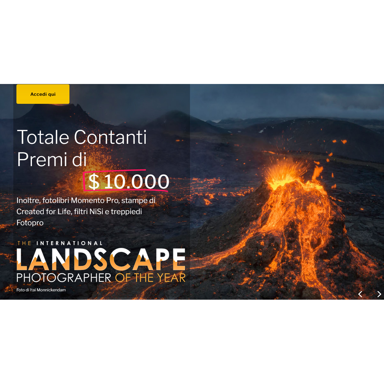 Concorso “International Landscape Photographer of the Year“