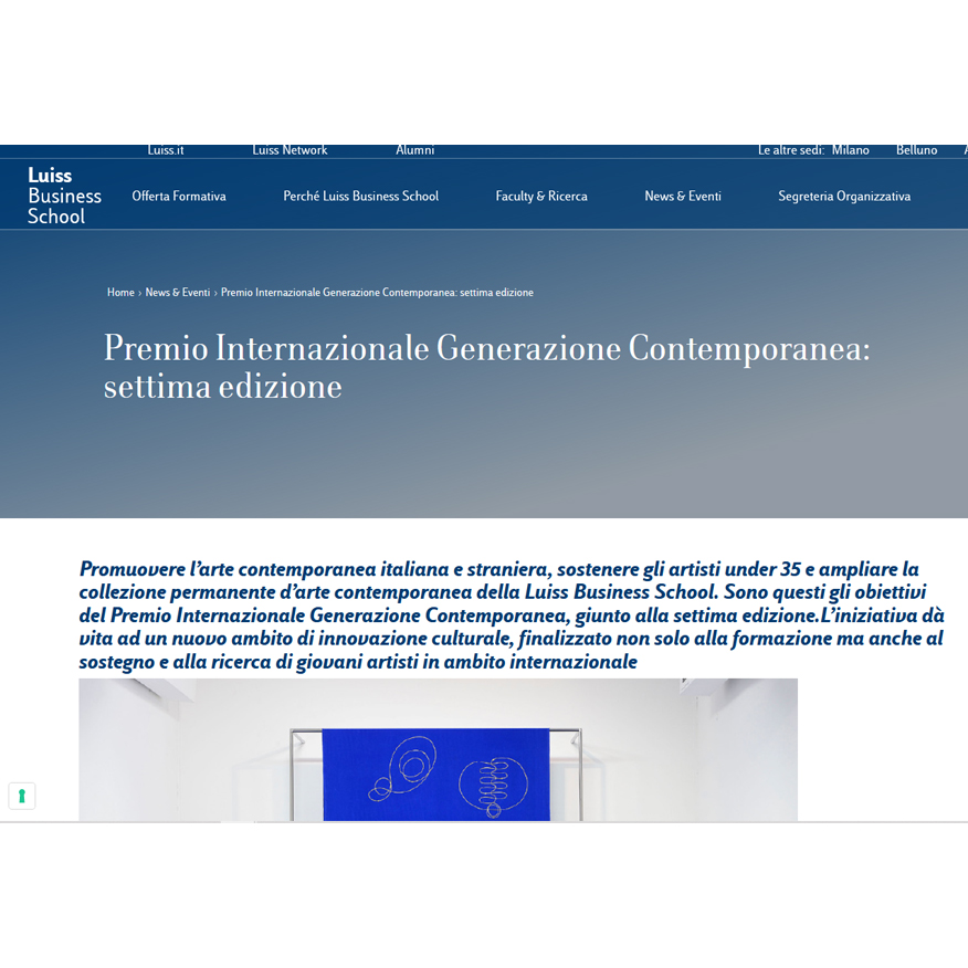 Premio Internazionale Generazione Contemporanea: settima edizione
