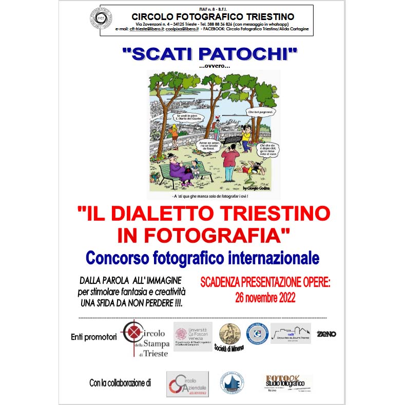 Concorso fotografico “Scati patochi: il dialetto triestino in fotografia“