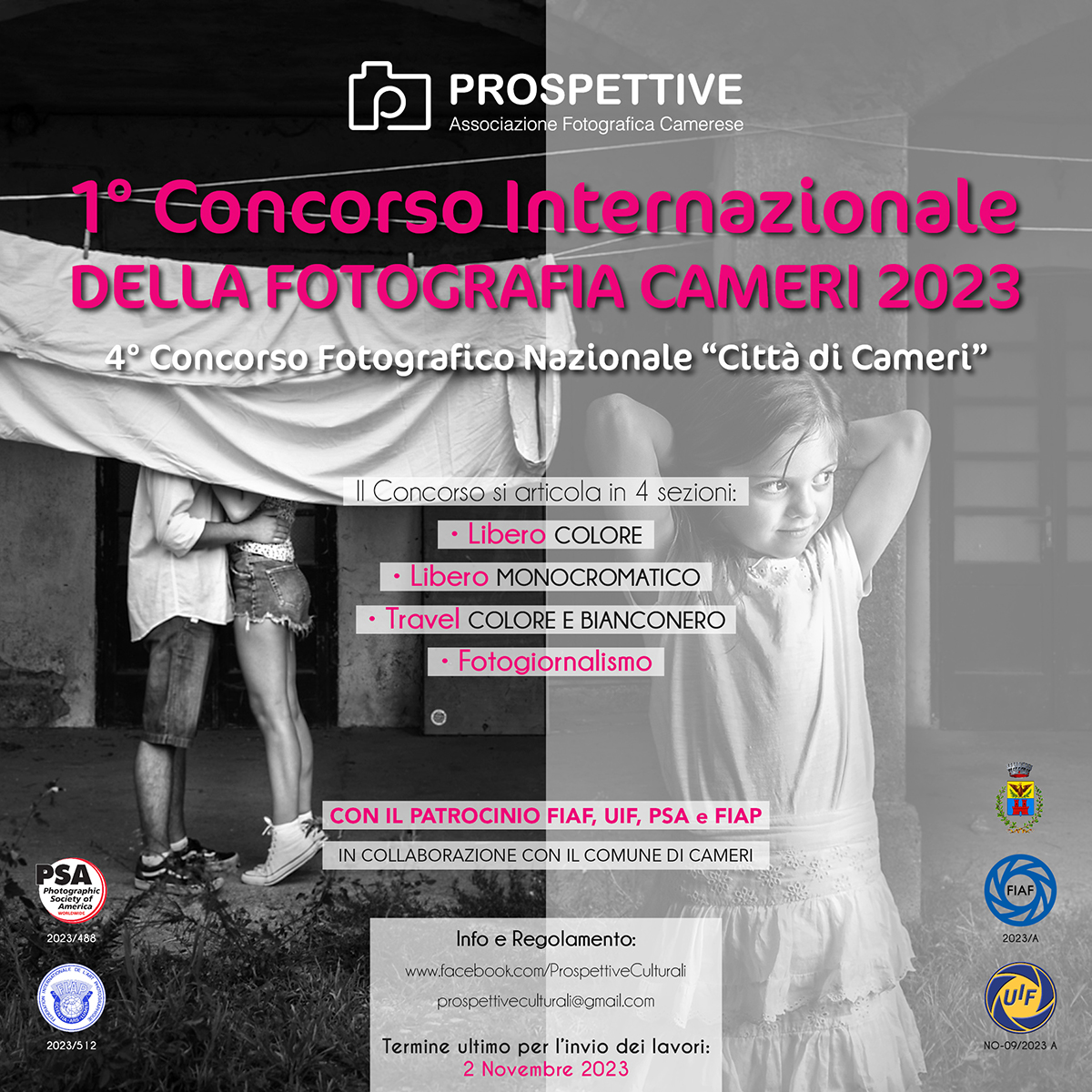 1° Concorso Internazionale della Fotografia CAMERI 2023 1° Concorso Internazionale della Fotografia CAMERI 2023