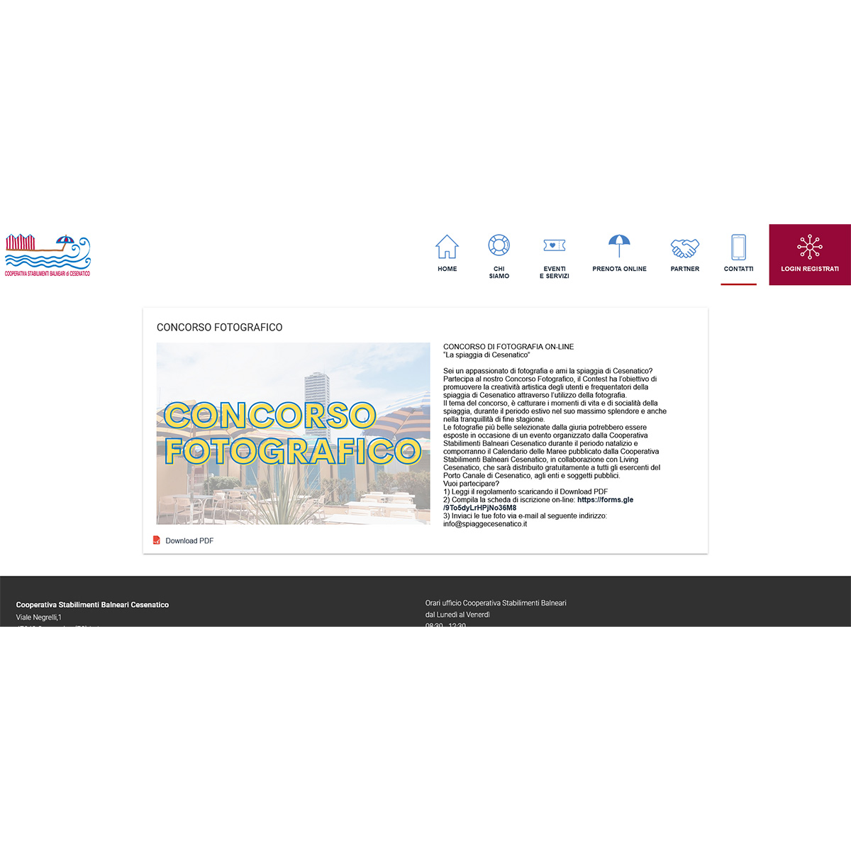 Concorso di Fotografia on-line “La spiaggia di Cesenatico”