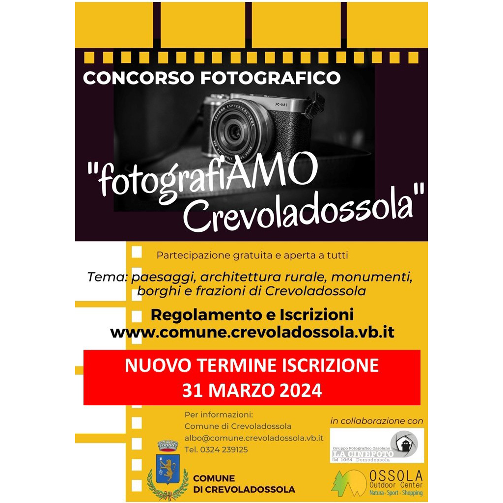 Concorso fotografico  «FotografiAMO Crevoladossola»