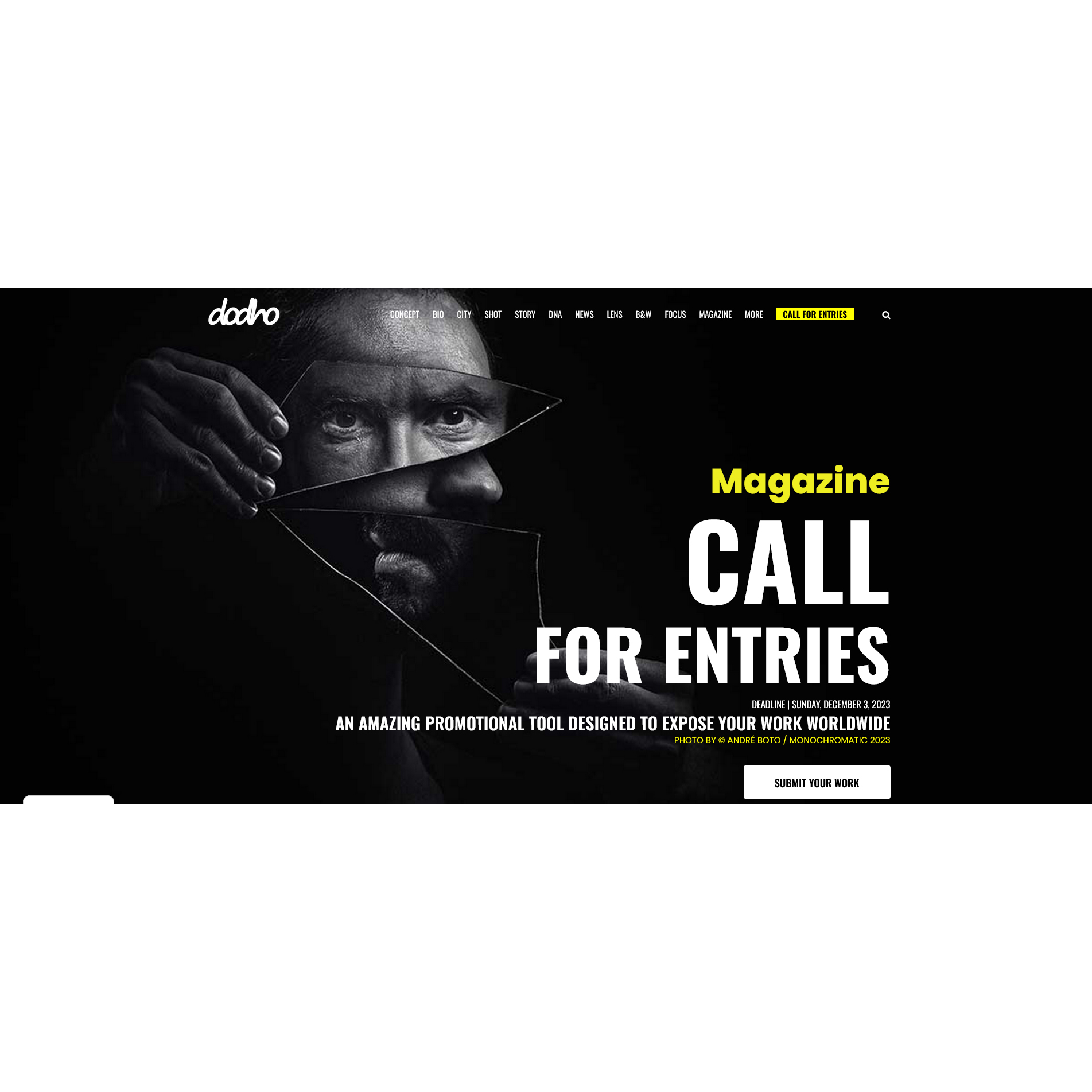 Dodho Magazine: Call For Entries #27