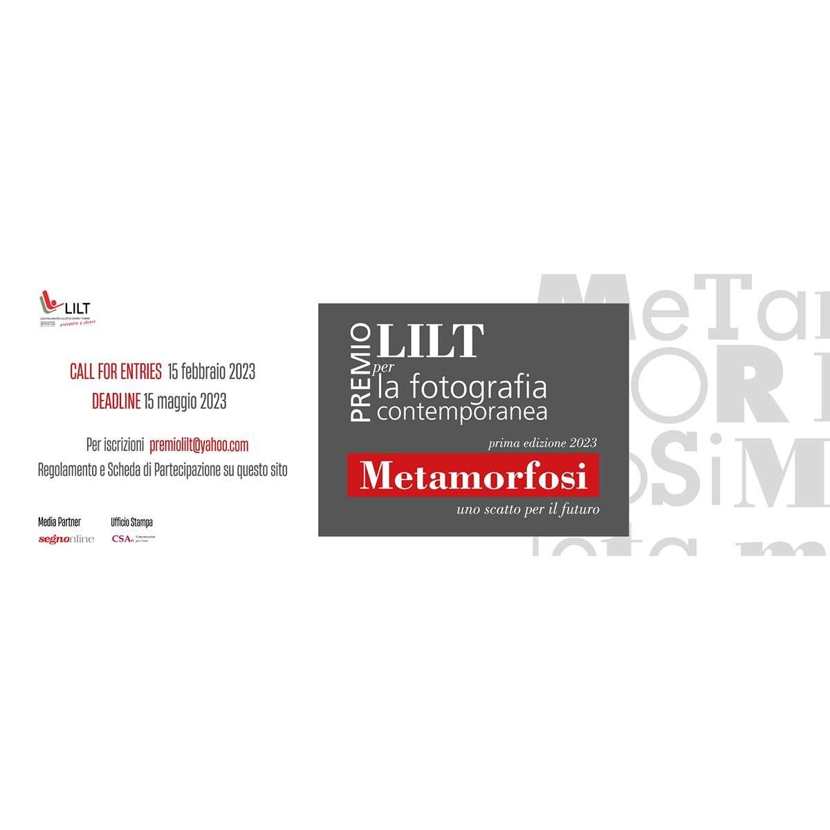 PREMIO LILT per la Fotografia Contemporanea | partecipazione gratuita PREMIO LILT per la Fotografia Contemporanea | partecipazione gratuita