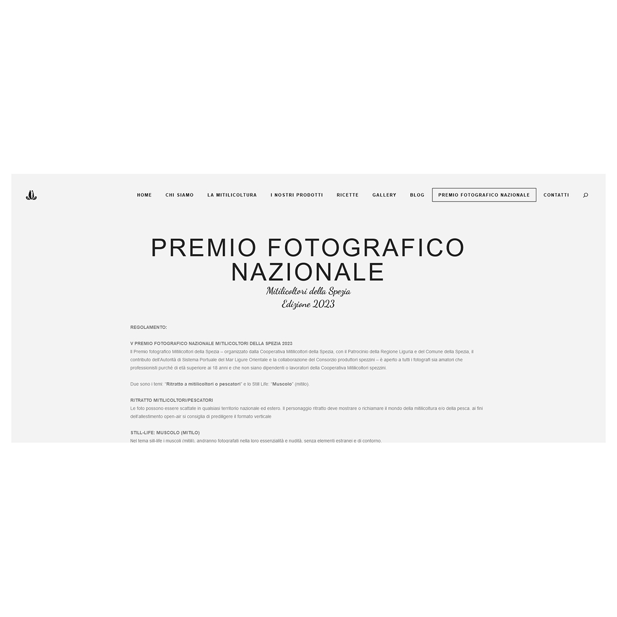 V Premio fotografico Mitilicoltori della Spezia 2023 V Premio fotografico Mitilicoltori della Spezia 2023