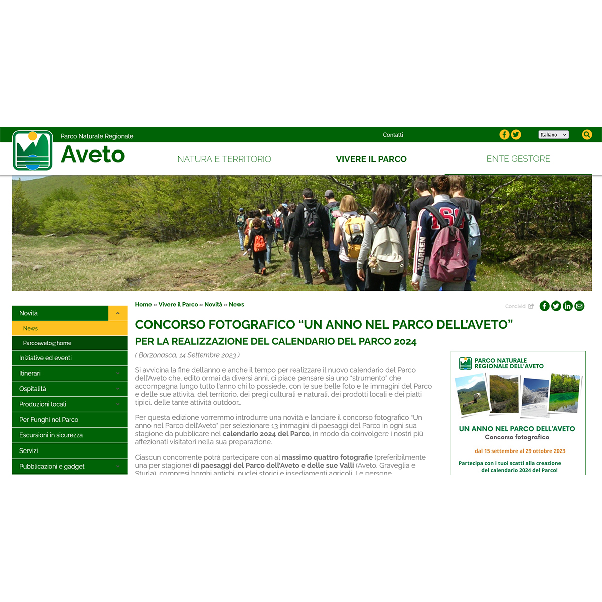 Concorso fotografico «Un anno nel Parco dell Concorso fotografico «Un anno nel Parco dell