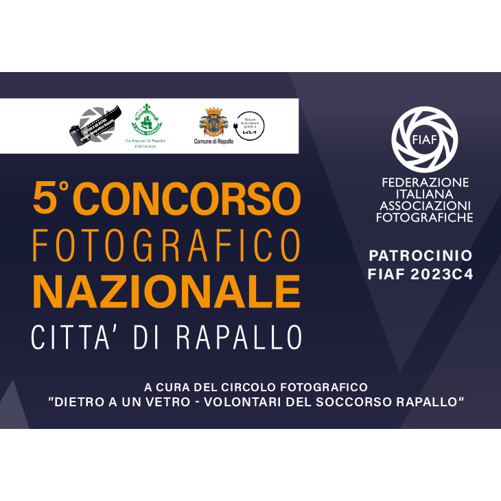 5° CONCORSO FOTOGRAFICO NAZIONALE "CITTÁ DI RAPALLO” 5° CONCORSO FOTOGRAFICO NAZIONALE "CITTÁ DI RAPALLO”