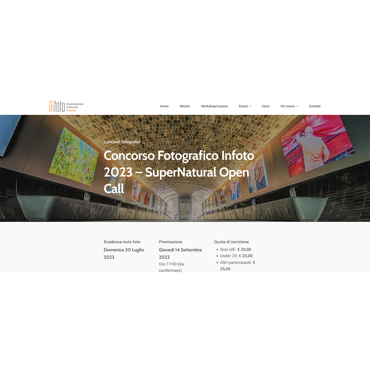 Concorso Fotografico Infoto 2023 – SuperNatural Open Call Concorso Fotografico Infoto 2023 – SuperNatural Open Call