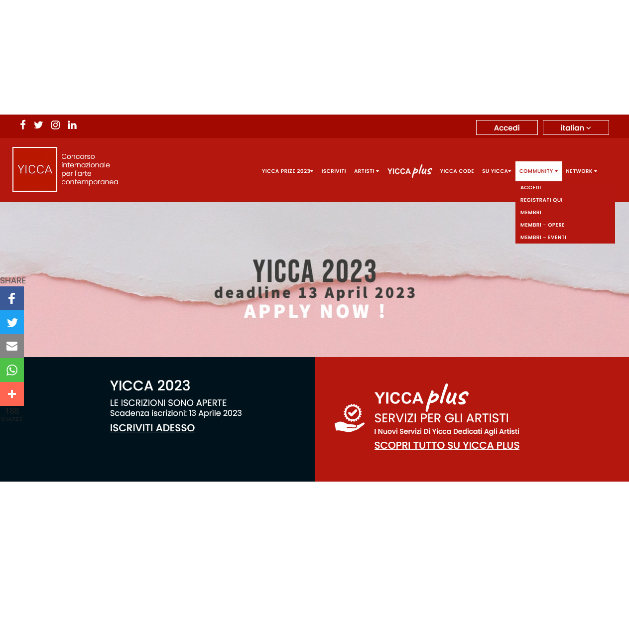 YICCA - Premio internazionale per l