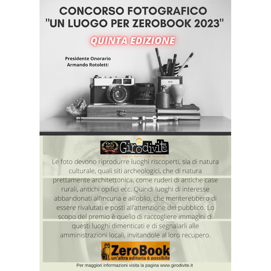 5° Concorso Fotografico "Un luogo per ZeroBook 2023" 5° Concorso Fotografico "Un luogo per ZeroBook 2023"