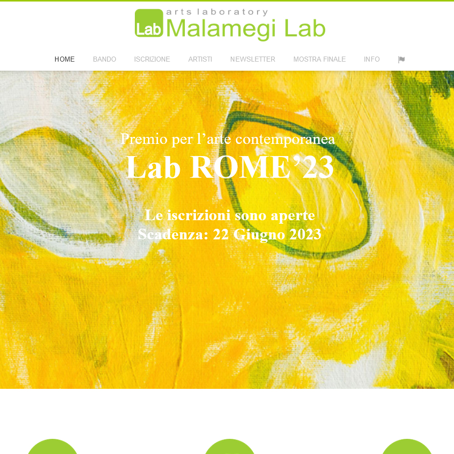 Premio per l’arte contemporanea Malamegi Lab ROME