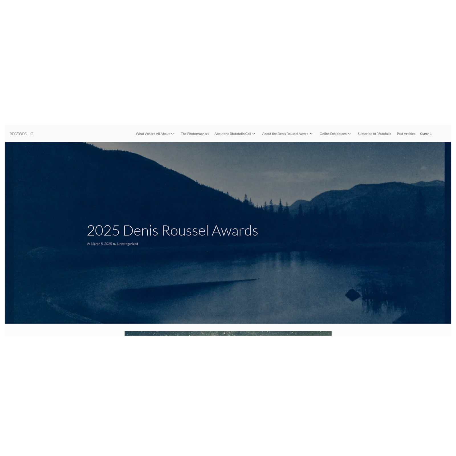 Rfotofolio - Denis Roussel Award 2025 Rfotofolio - Denis Roussel Award 2025