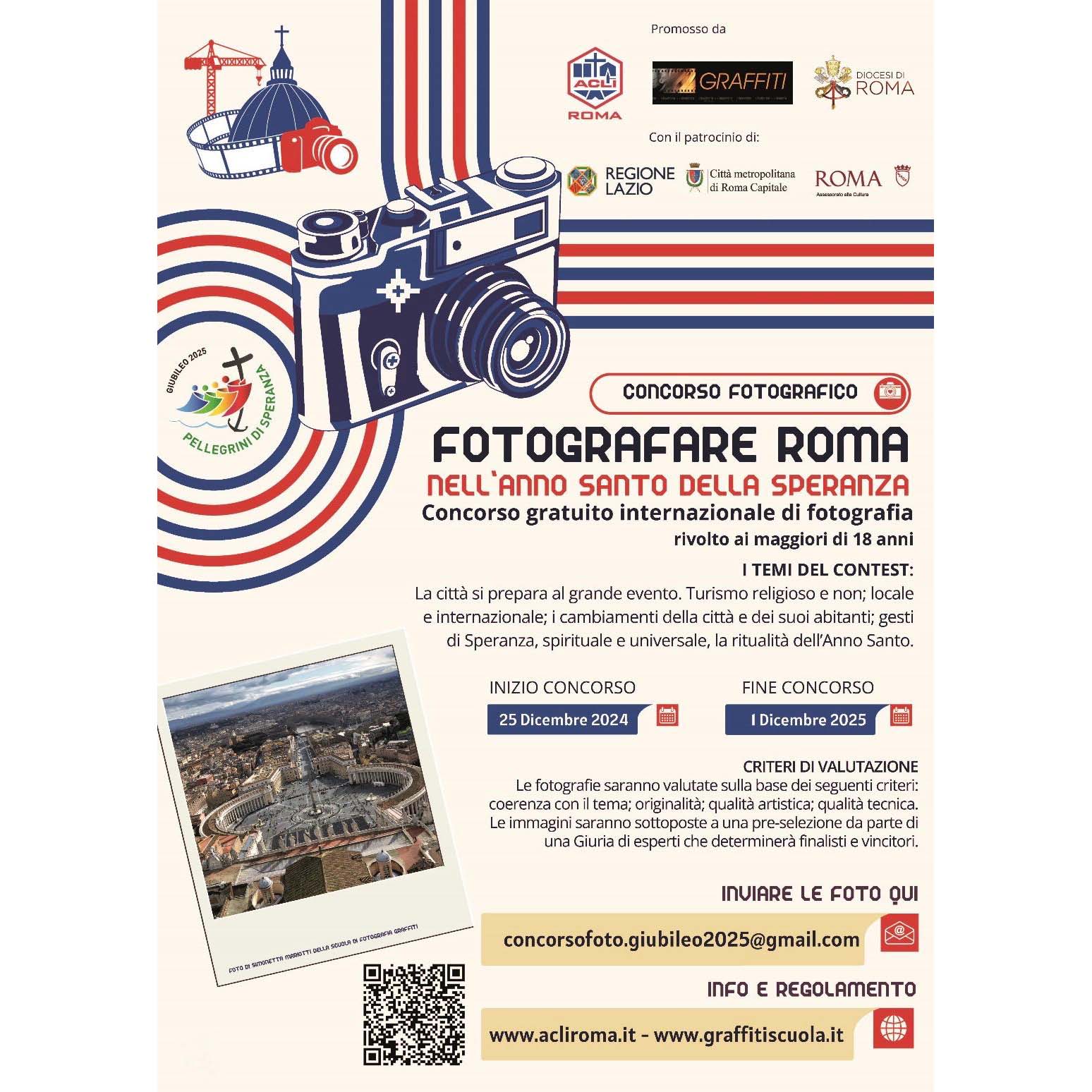 Concorso fotografico internazionale gratuito  “Fotografare la Speranza nell’Anno Santo 2025” - Concorsi