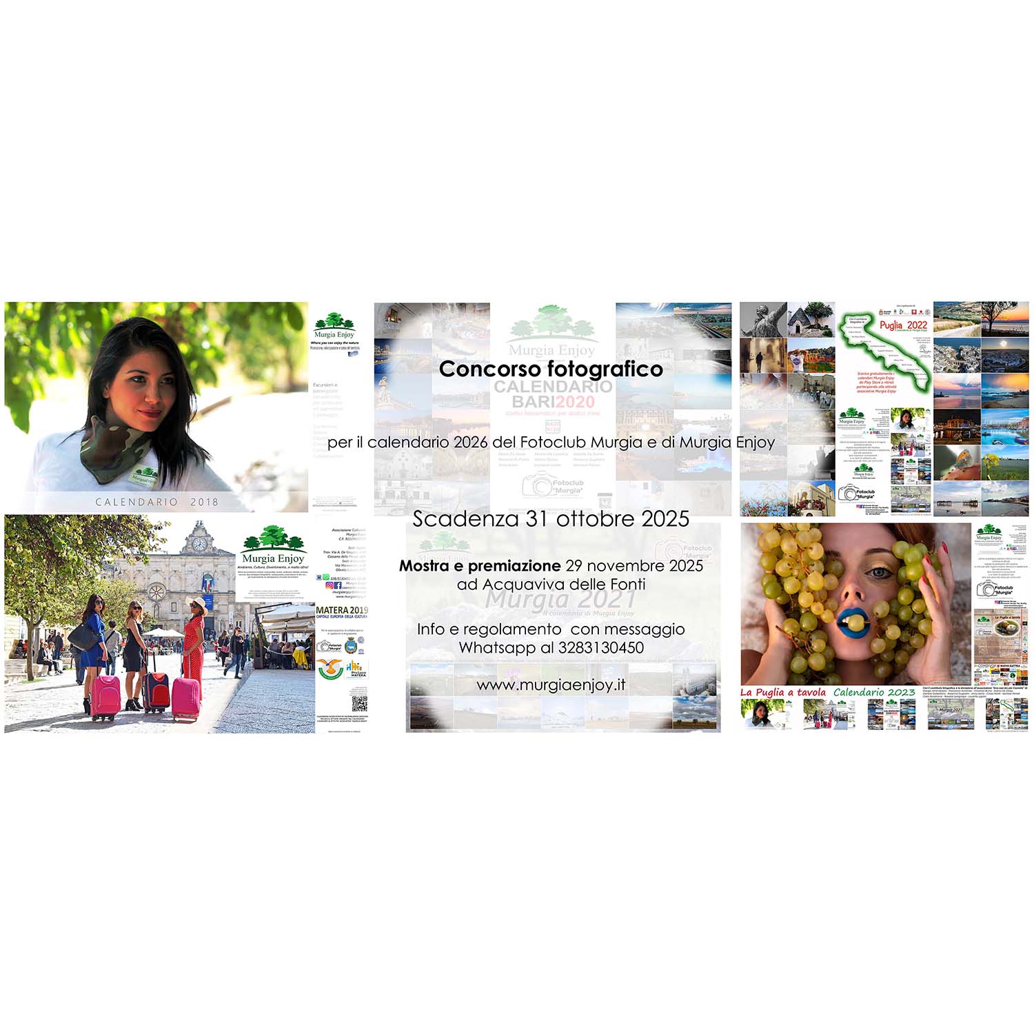 Concorso fotografico per il calendario 2026 del Fotoclub Murgia e di Murgia Enjoy - Concorsi