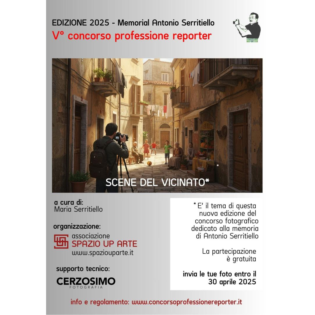 V concorso fotografico dedicato ad Antonio Serritiello "Professione reporter" V concorso fotografico dedicato ad Antonio Serritiello "Professione reporter"