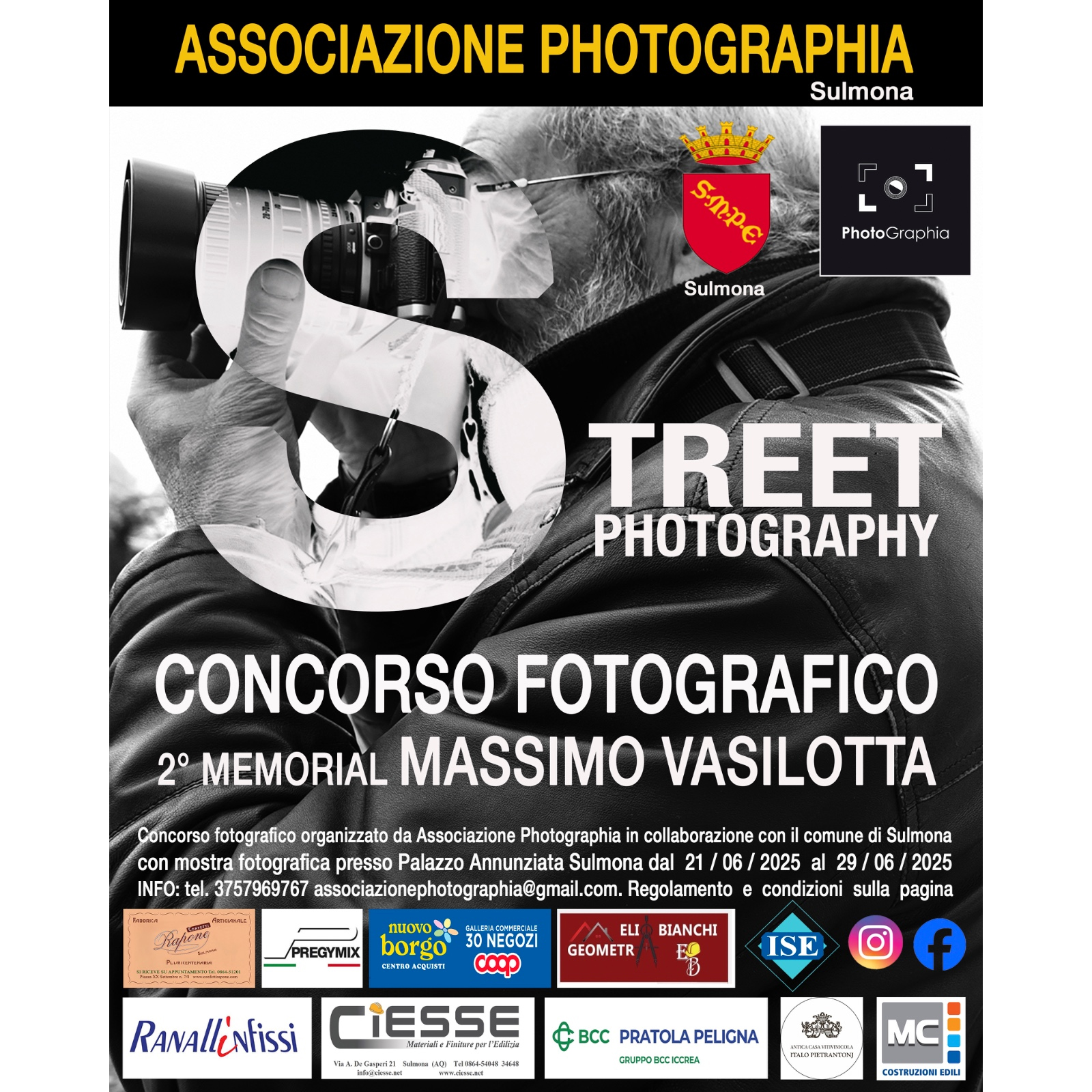 2° Concorso fotografico “Street Photography” - Memorial Massimo Vasilotta 2° Concorso fotografico “Street Photography” - Memorial Massimo Vasilotta