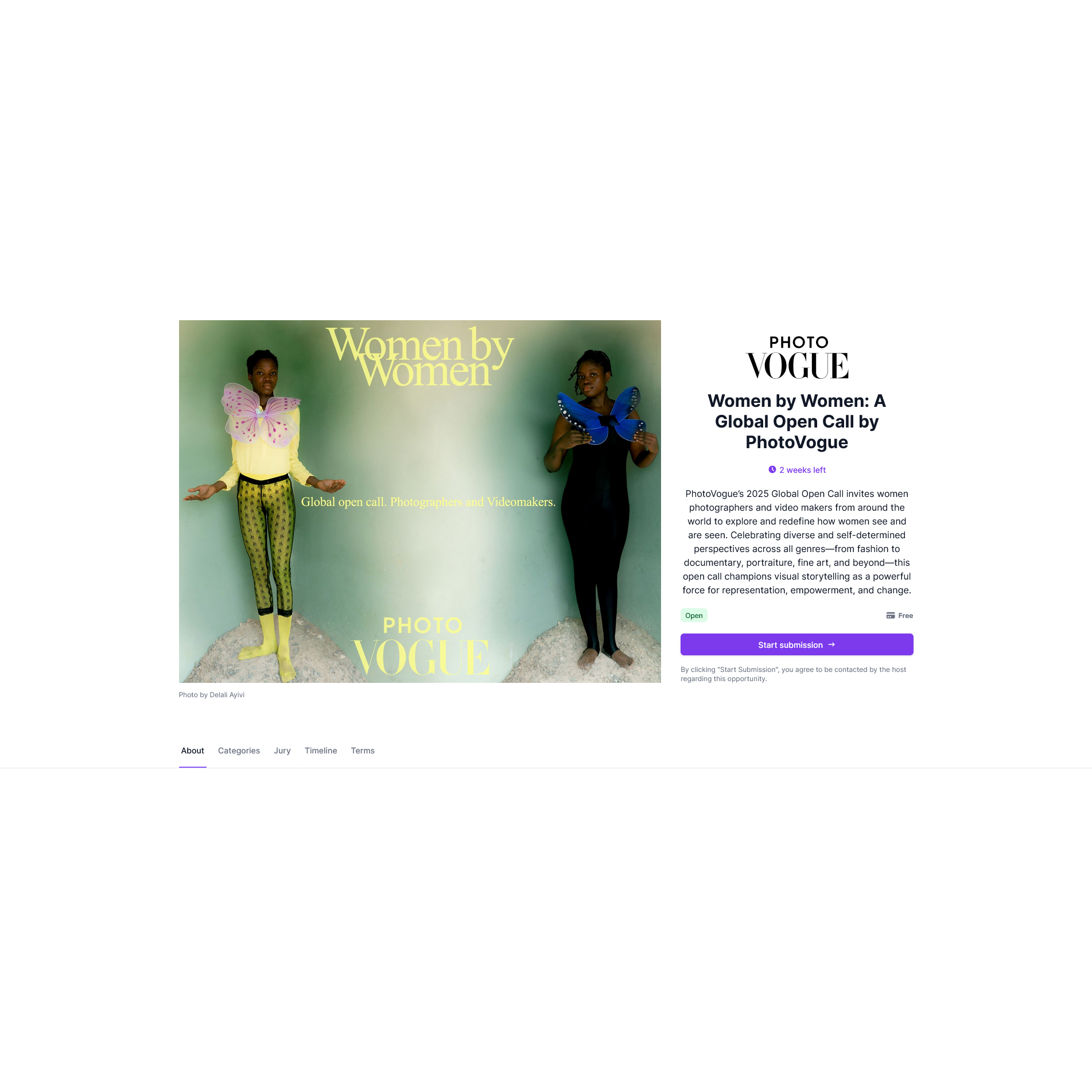 Women by Women: A Global Open Call by PhotoVogue Women by Women: A Global Open Call by PhotoVogue