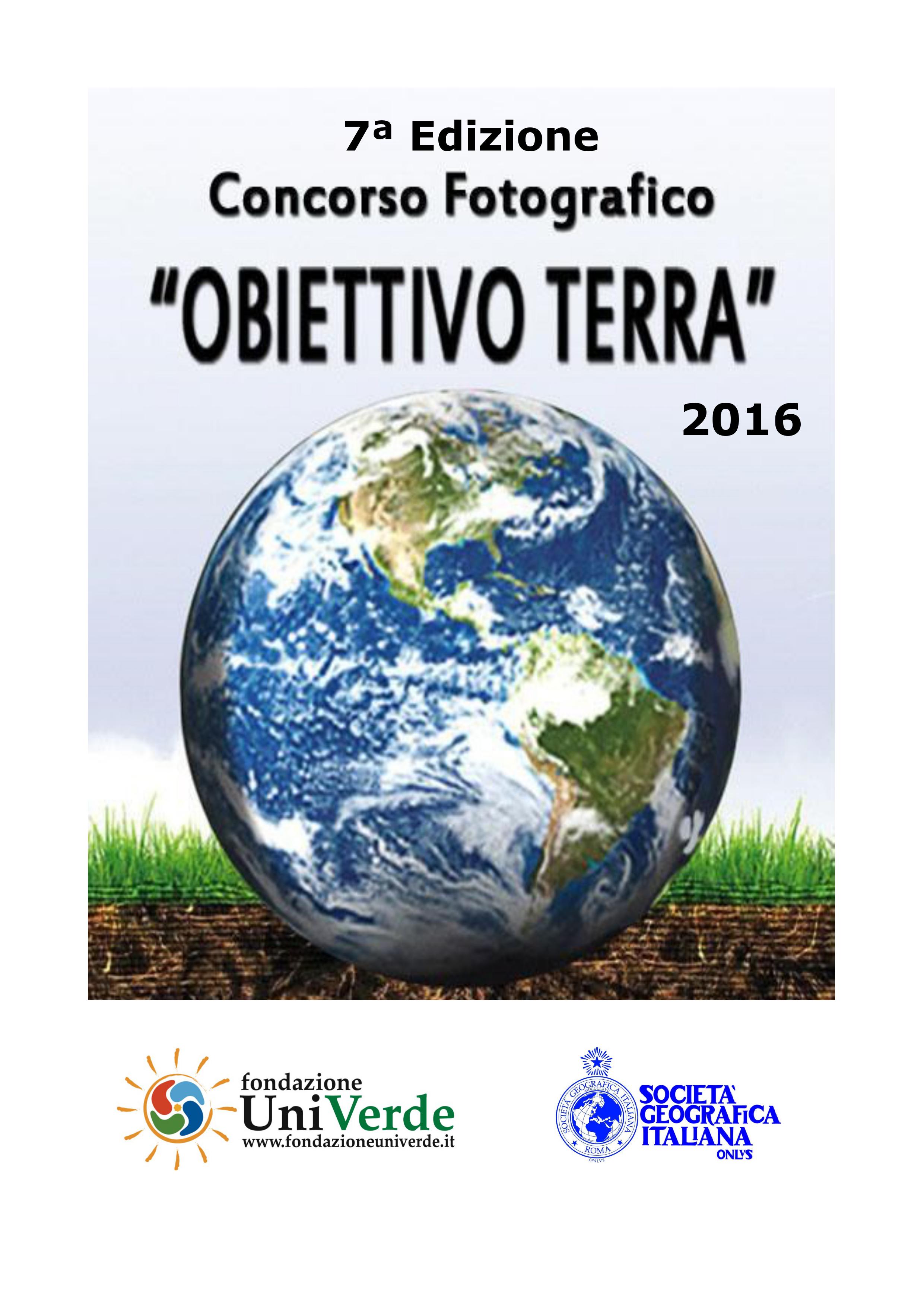 7ª edizione del concorso fotografico “Obiettivo Terra”