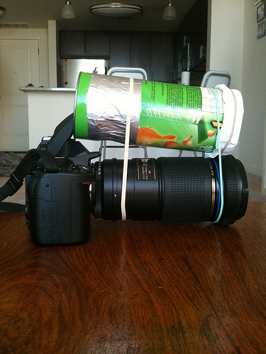 Un flash macro con un tubo di Pringles! - DIY photography