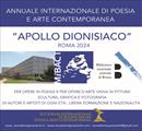 Premio Internazionale di Poesia e Arte Contemporanea Apollo dionisiaco, XI Edizione Roma 2024